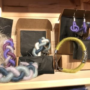 Alpaca yarn Celtic Weave Bangles
